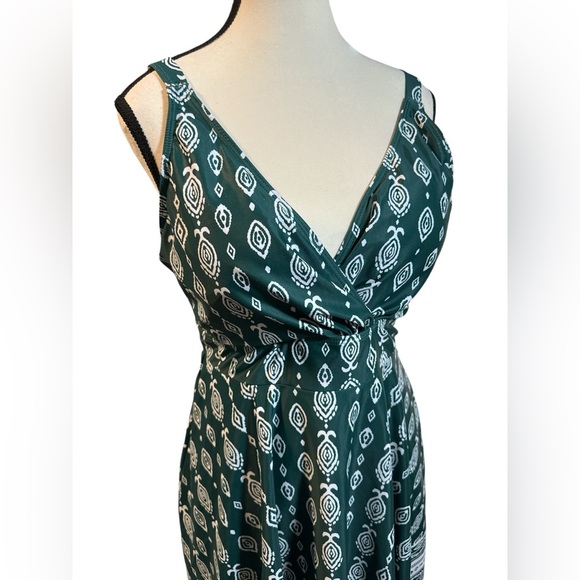 BloomChic Green and White Patterned One Piece Swimsuit - Picture 8 of 8